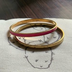 Kate spade ♠️ bangles - set of 2 with storage bag